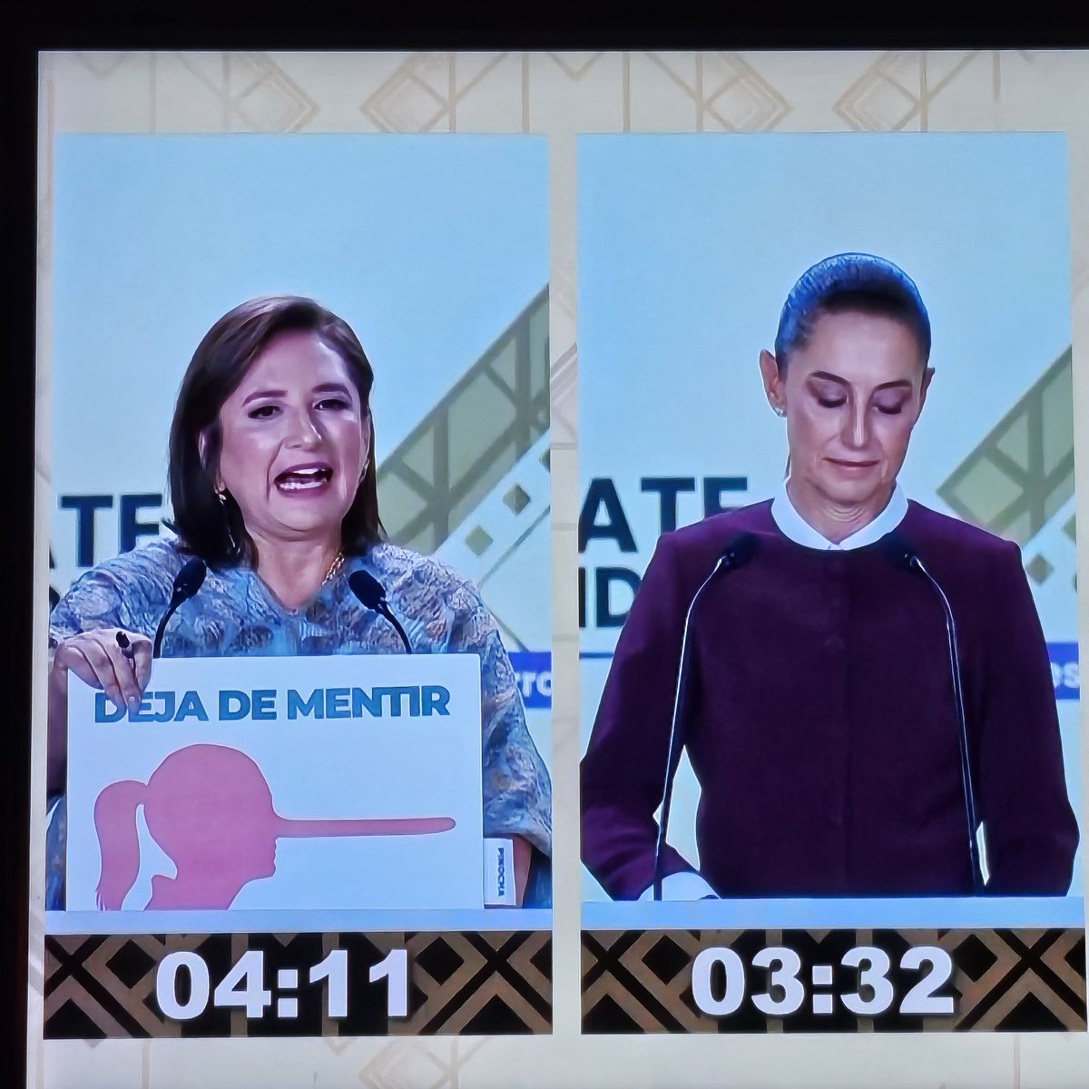 Vi mucho mejor a #Xochitl2024 en esta oportunidad, se le vio más preparada, más segura en sus intervenciones. 
#DebatePresidencial2024 #DebateINE #ClaudiaEsUnPeligroParaMexico #ClaudiaMiente #LaCandidataDeLasMentiras es muerte !!!