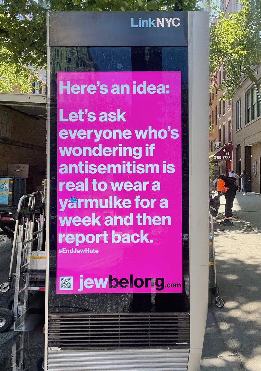 From the color, clearly from same org behind LA’s most heinous billboards, JewBelong, who seem dead set on spreading as much antisemitism as possible.