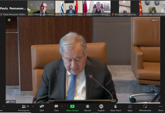 Honoured to moderate an insightful discussion w/ UN SG @antonioguterres & his Advisory Grp on Local & Regional Govts. Strong focus on advancing multilateral engagement w/ local & regional govts in the run-up to the #SummitoftheFuture, together designing solutions for pple & 🌏.