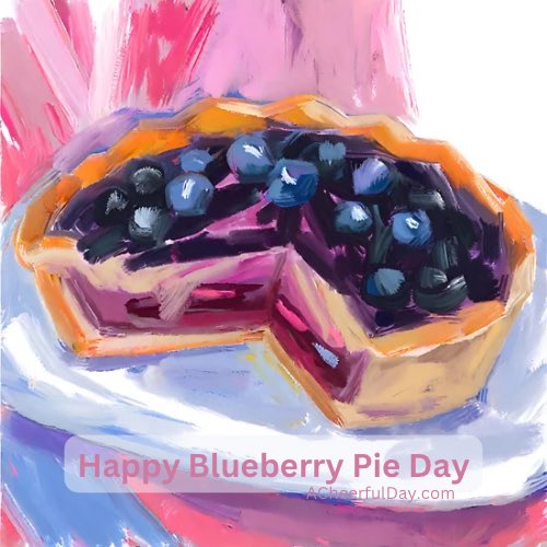 💙 #BlueberryPieDay 🥧