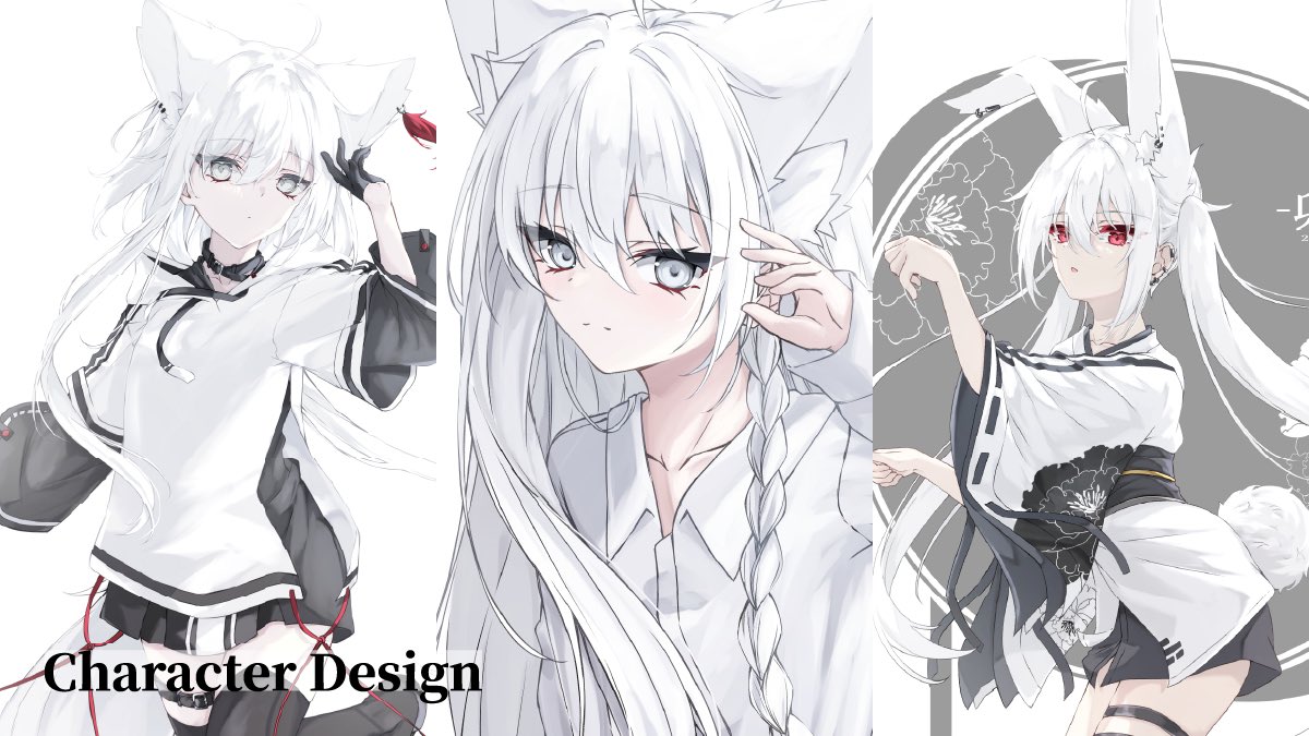「 配信用キャラクター制作企画応募方法いいね,RTとフォーム記入応募期間5/3(金」|和華すみしのイラスト