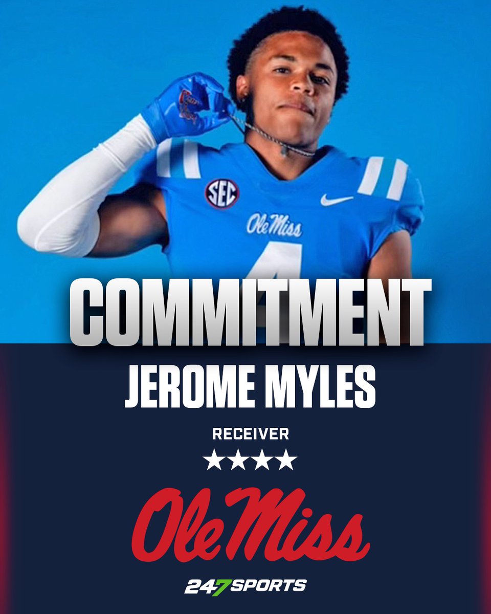 Top247 wide receiver Jerome Myles from Draper (Utah) Corner Canyon committed to Ole Miss on his official visit to Oxford this weekend and shared details on breaking his silent pledge to the in-state Utes: 247sports.com/article/top247…