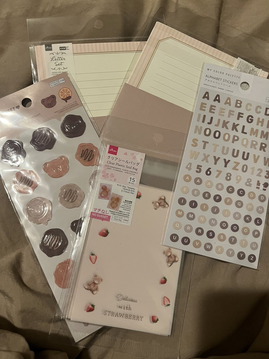 perfectly handpicked my stationery to create a bear aesthetic