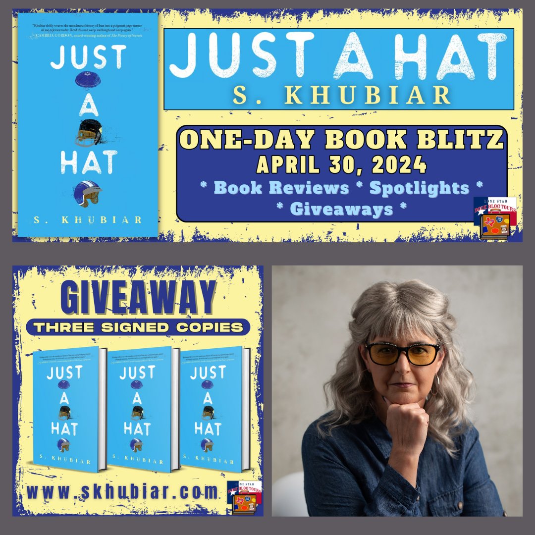 If you’re going to wear this hat, then you’d better wear a helmet. On #LoneStarLit #BookBlitz is JUST A HAT (@BlackstoneAudio) by @SKhubiar. Join us for spotlights, #bookreviews, & #giveaway! #YAnovels #humorous #JewishFiction #SmallTownTexas #1970s lonestarbookblogtours.wordpress.com/2024/04/30/jus…