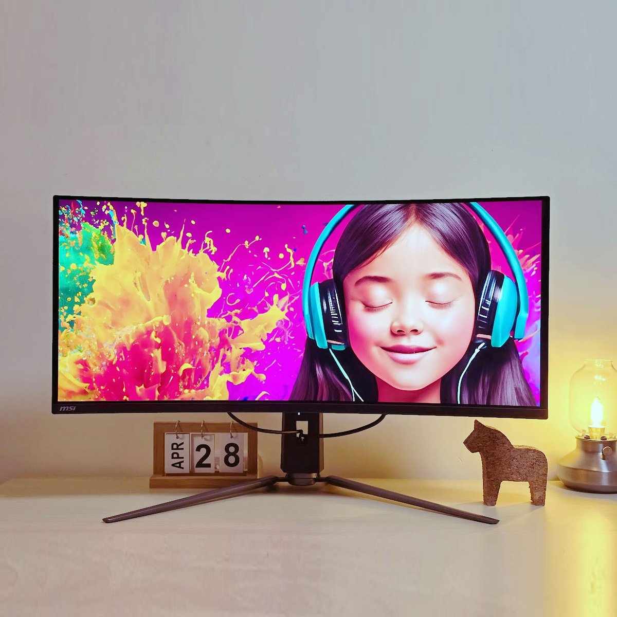 新螢幕這顏色、畫質真的沒話說！#msi #mag341cqpqdoled #qdoled #oled #gaming #monitor #truegaming #vivid