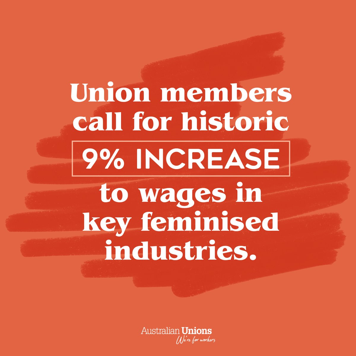 At this year’s Annual Wage Review, union members are calling for an additional 4% – on top of a 5% increase for award-reliant workers – for key industries traditionally dominated by women. It’s a pivotal step in valuing the critical work done by these workers for our community.