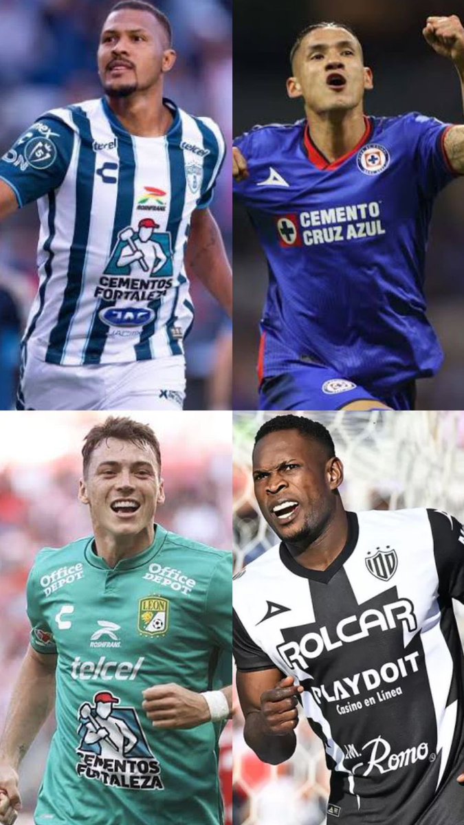 Felicidades a los cuatro campeones de goleo del torneo #Clausura2024 de la @LigaBBVAMX