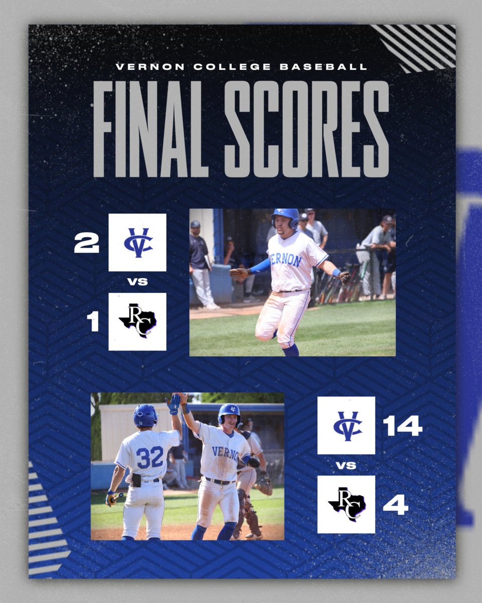 Chaps walk it off in game 1 on Eric Maisonet's 2 out single. Win Big in Gm 2 to Sweep the DH and win the series. @TyCunningham19 W, 7 IP, 2 H, 1 R, 6K @noahlindt7 W, 4 IP, 3 H, 3ER, 6K @Jesus_Alexande_ 4/6, 2B Eric Maisonet 3/7, 2 2b, HR, 6 RBI @AdrianSalas_04 3/6, 2B, 2 RBI