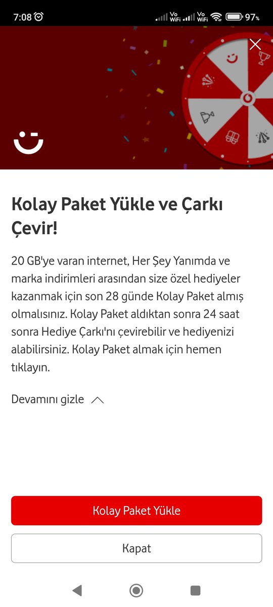 bosver3738's tweet photo. @VodafoneDestek Yaptım ve olmadı ve bu şekilde cıkıyorum ben yükleme yapalı 15 gün oldu https://t.co/kt93Jtu85Y