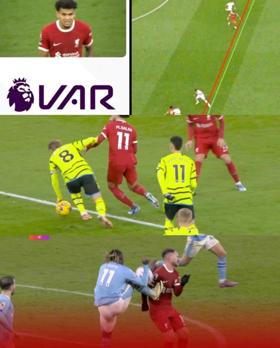 These three all in one season is crazy! 🤯 #YNWA Officiating in the Premier League is diabolical at most! 😡😡😡  @FA_PGMOL