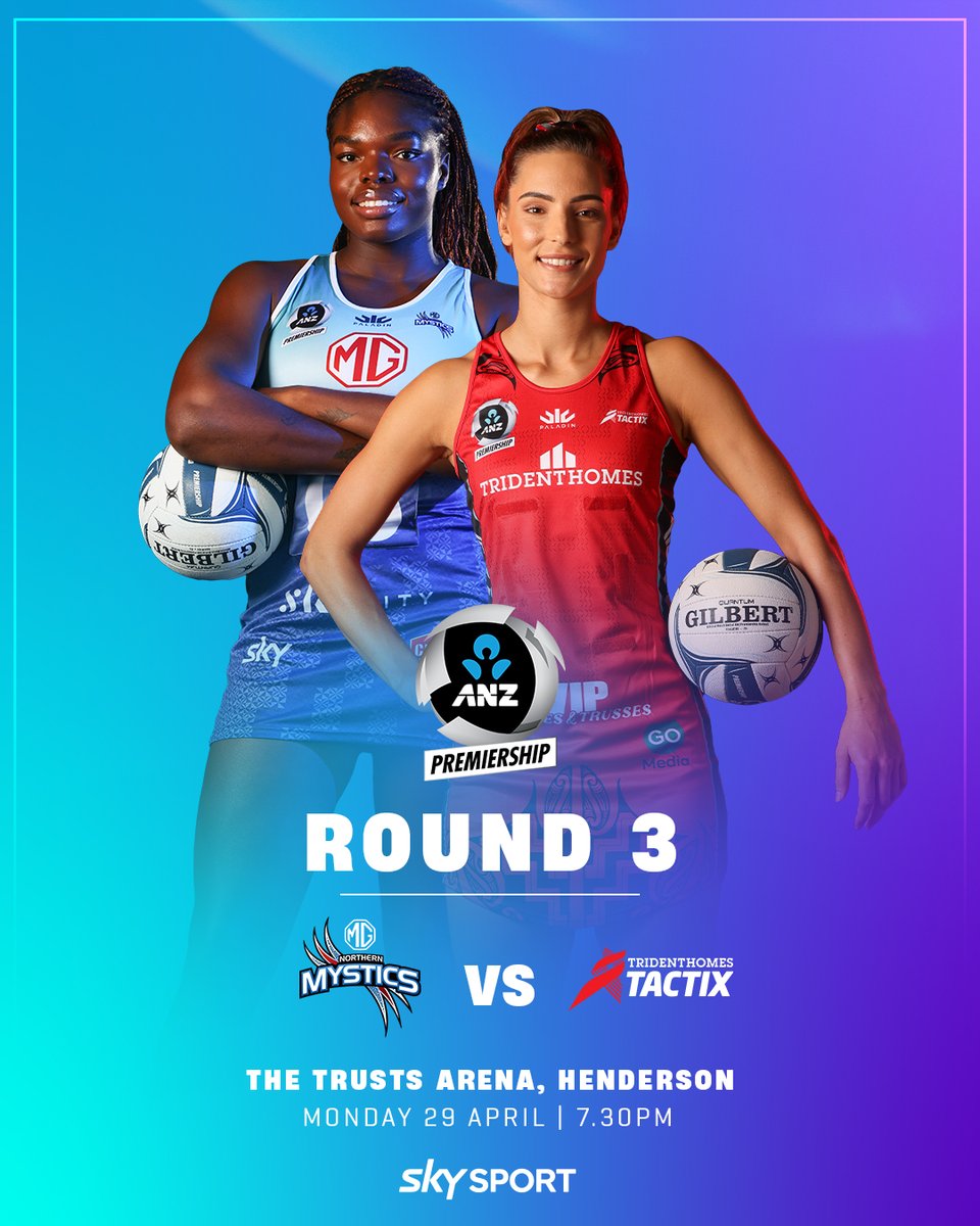 StephenClarkeNZ's tweet photo. My two youngest daughters are ball girls tonight so the rest of the whānau are going along to support them and the @northernmystics at The Trust Arena from 7:30 pm (actually from 5:30pm for us). #MysticsNation #netball https://t.co/2zl2G4OP17