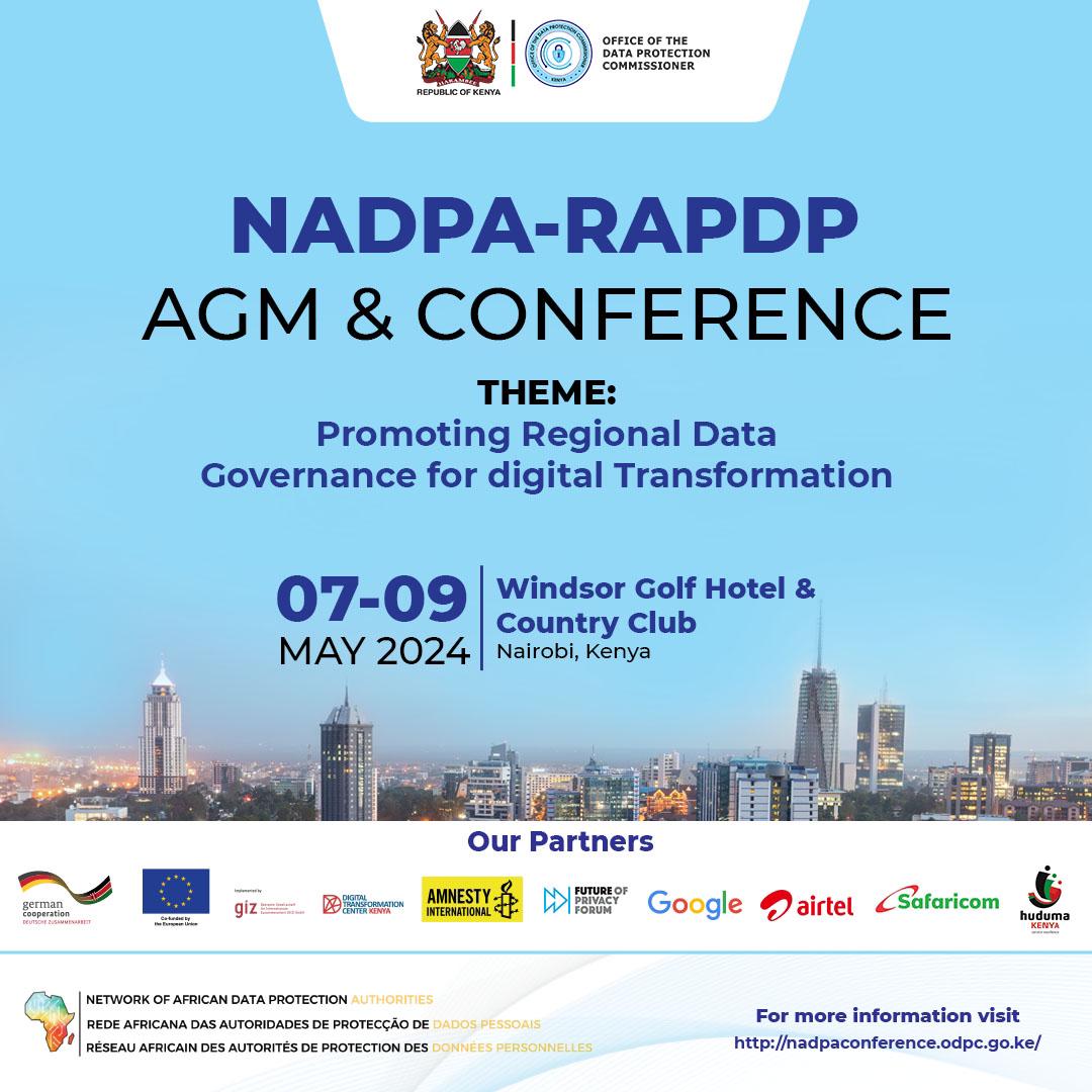 The 2024 NADPA-RADPD conference emphasizes regional data governance for digital transformation, offering networking and knowledge exchange opportunities for participants to learn and gain insights on Africa's digital transformation journey. 

#NADPAConference24
Data ProtectionKe