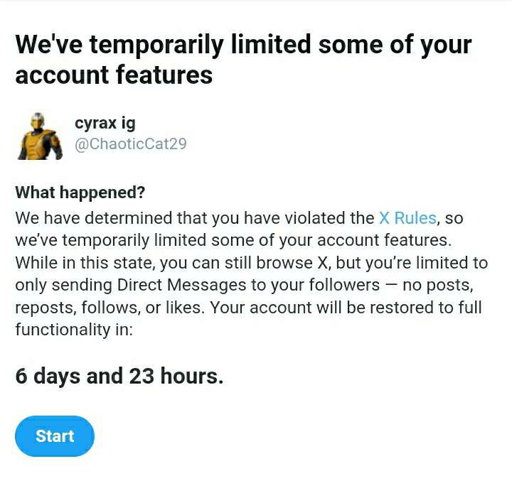 1Thechilly's tweet image. Just so yall know why @ChaoticCat29 won't be tweeting for a whole week