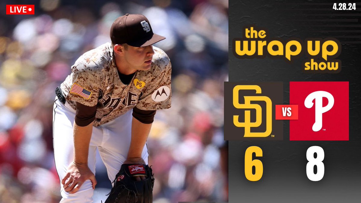 That was a pathetic weekend at Petco Park for the #Padres Wrap Up Show Starts at 9:30p. Talk to you all in a few 📺 youtube.com/live/fJxtte2q4…