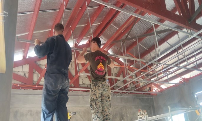 #BALIKATAN2024 | Balikatan Exercise's humanitarian civic assistance (HCA) initiative continues with the ongoing construction at Allanay Elementary School in Lasam, Cagayan Province. 

#StrengthInUnity
#AlliesForPeace
#AFPyoucanTRUST
#OneAFPOnePhilippines
