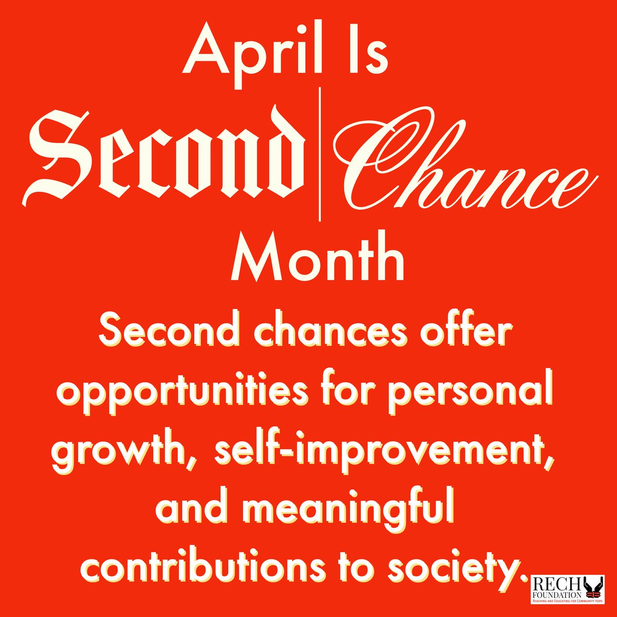 Second chances offer opportunities for personal growth, self-improvement, and meaningful contributions to society. #secondchance #Secondchances #SecondChanceMonth #reentry #rehabilitation
#reintegration #redemption #helpinthehouse #Solutionist #iamaningredient #JusticeGeneral