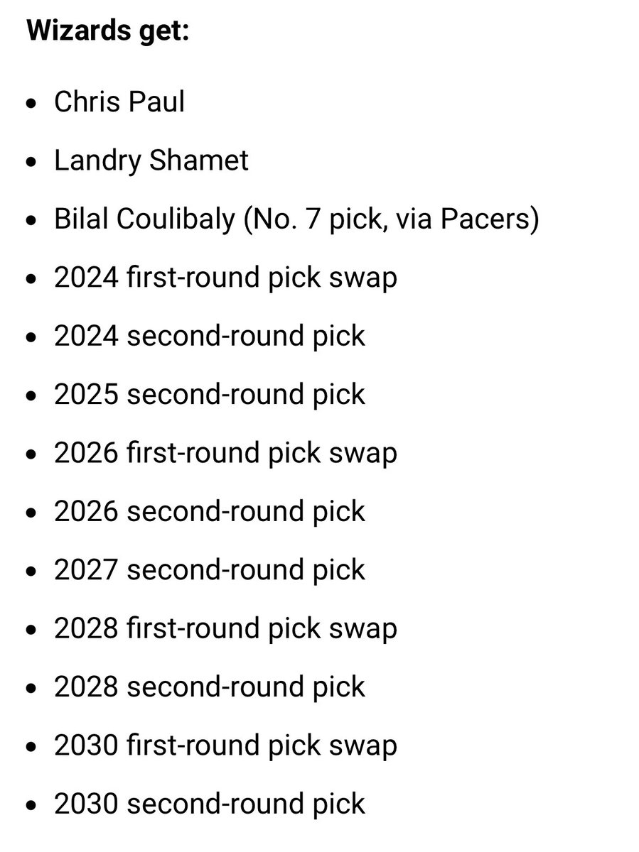 Trading all this away for Bradley Beal just to get swept in the first round is crazy to me #NBA #Suns #NBAPlayoffs