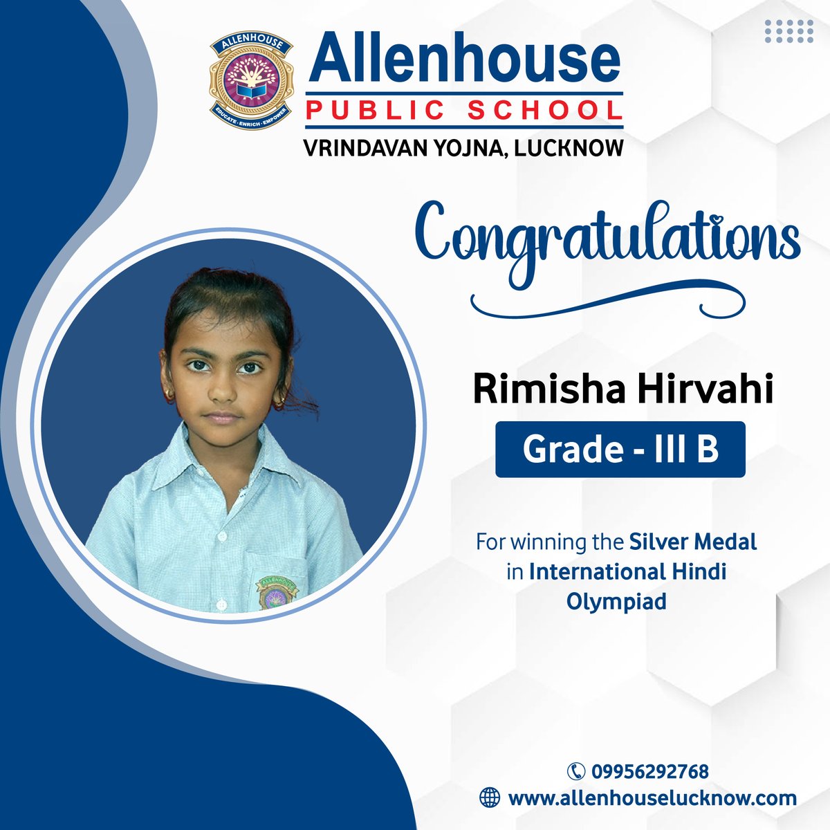 📷'Just clinched Silver at the International Hindi Olympiad!' 📷
…nhouselucknow.admission-enquiries.com/Site/Admission…
#SilverMedal #HindiChampion #AllenHousePublicSchool #allenhousepublicschoollucknow #Allenhousegroup #bestschoolinindia #BestCBSESchoolinup #admissionsopen #Bestschoolinlucknow #Top10School