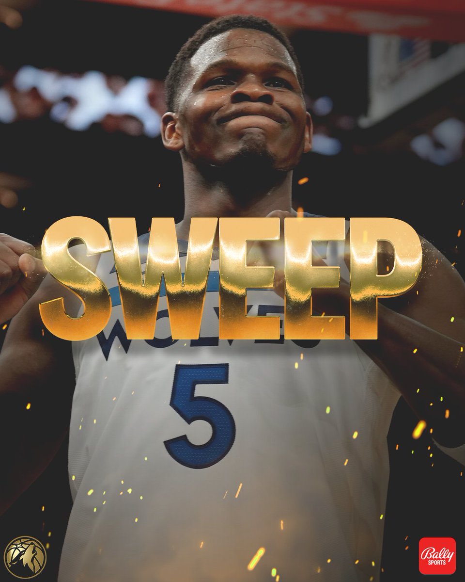 𝗪𝗢𝗟𝗩𝗘𝗦 𝗜𝗡 𝗙𝗢𝗨𝗥 🧹

#WolvesBack | #NBAPlayoffs