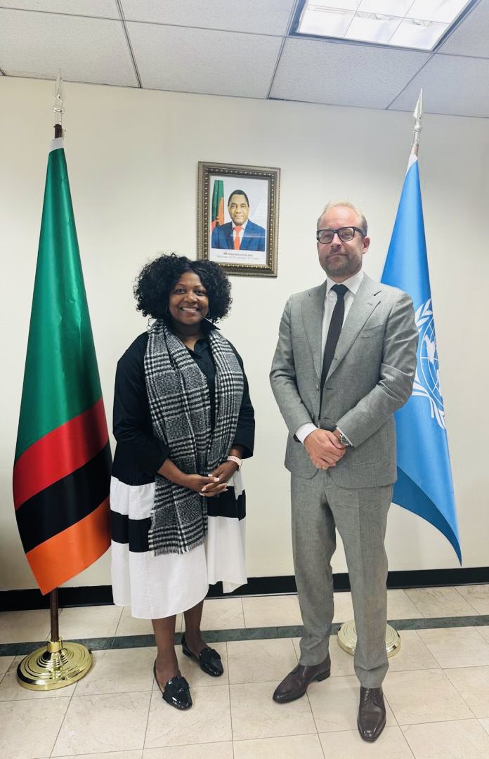 KasunePrincess's tweet photo. @UN leading the Zambian delegation at the International Conference on Population and Development 57th  #ICPD at the United Nations in NewYork for the 30 years commemoration of ICPD @30 after Cairo Egypt! Thanks to the President of the Republic of Zambia Mr #HakaindeHichilema 🇿🇲. https://t.co/GBqnueyIRw