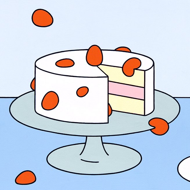 「cake slice strawberry shortcake」 illustration images(Latest)