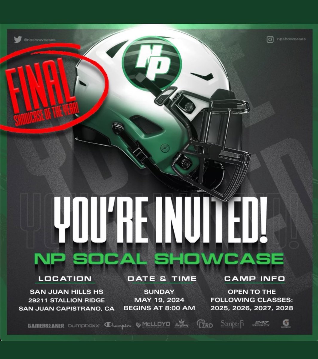 Blessed for an Invite can’t wait to compete <a href="/HelixFootball/">Helix Football</a> <a href="/ttherzog/">Coach Trent Herzog</a> <a href="/Coach_Jake_T/">Jake Tauanu’u</a> <a href="/Daygofootball/">San Diego Football</a> <a href="/CoachGenuser/">Taylor Genuser</a>