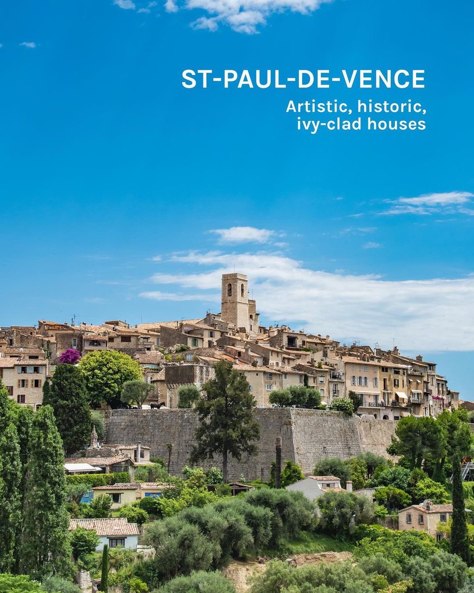 4 picturesque villages not to miss on the Côte d’Azur #cagnessurmer #eze  #stpaulddvence #saintpauldevence #sttropez #sainttropez by the.hotelqueen (ig)