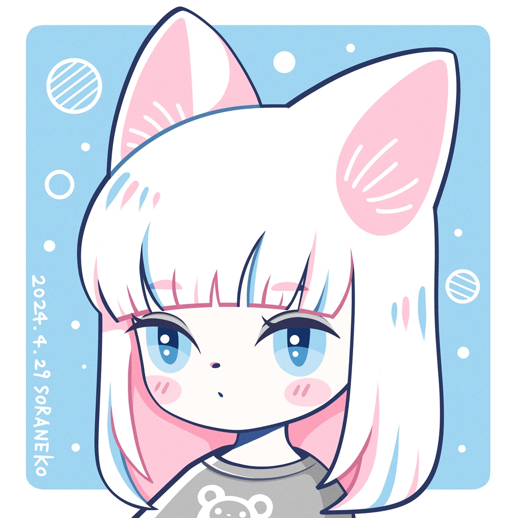 💙SORANEKO CatGirl#7❤️
#illustration #イラスト