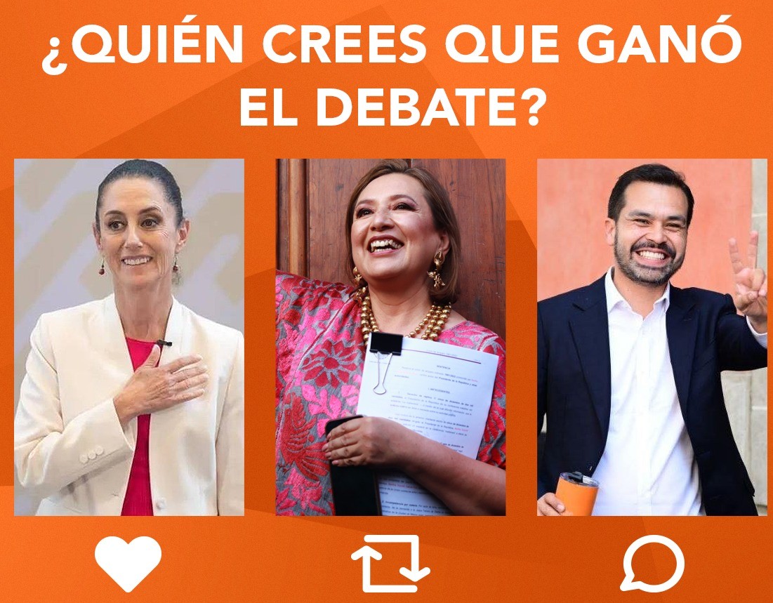 manuel_alamilla's tweet image. Después del 2do. #DebatePresidencial2024...

@Claudiashein
@XochitlGalvez
@AlvarezMaynez
👇👇👇