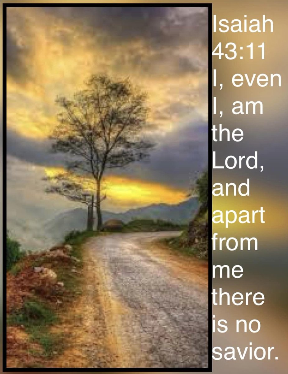 Isaiah 43:11  I, even I, am the Lord, and apart from me there is no savior.