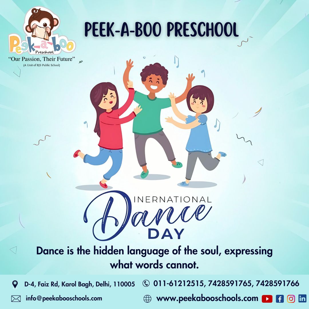 International Dance Day. Dance is the hidden language of the soul, expressing what words words cannot. #post #playbasedlearning #sensoryplay #preschool #earlychildhood #nursery #dance #danceday #worlddanceday
