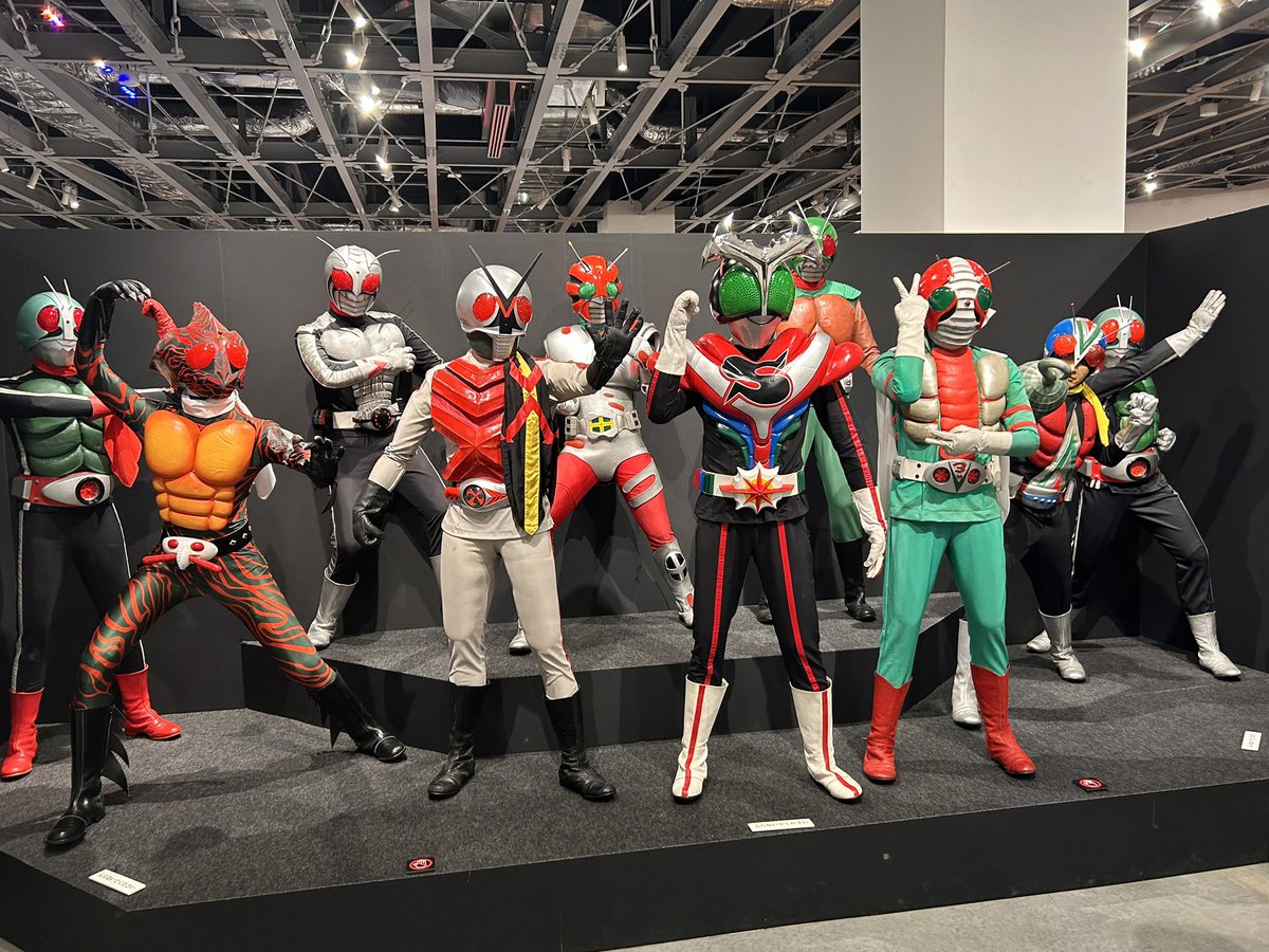 Went to Kamen rider 50th exhibition It was so good #仮面ライダー