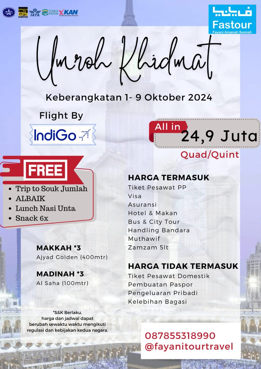 Bismillah...jelang dzuhur
Posting Paket Umroh periode Oktober...
@agusudarmansyah 
<a href="/mojopahit_8/">kang angon bebek</a> 
<a href="/roosida/">sobat sambat</a> 
<a href="/nhaiy/">Nay Decker🍉</a> 
<a href="/QueenSilence_/">'</a> 
@Ritafauzh 
<a href="/rillamaria_/">ERA NEW SAHIN</a> 
<a href="/fajriramli137/">Fajri Ramli</a> 
<a href="/Taniya_Ra1/">Dinakristal</a> 
@noelbesars 
<a href="/setyoNurma/">💞 noerma🌹</a> 
<a href="/Rosemary1621/">Rosemary162</a>