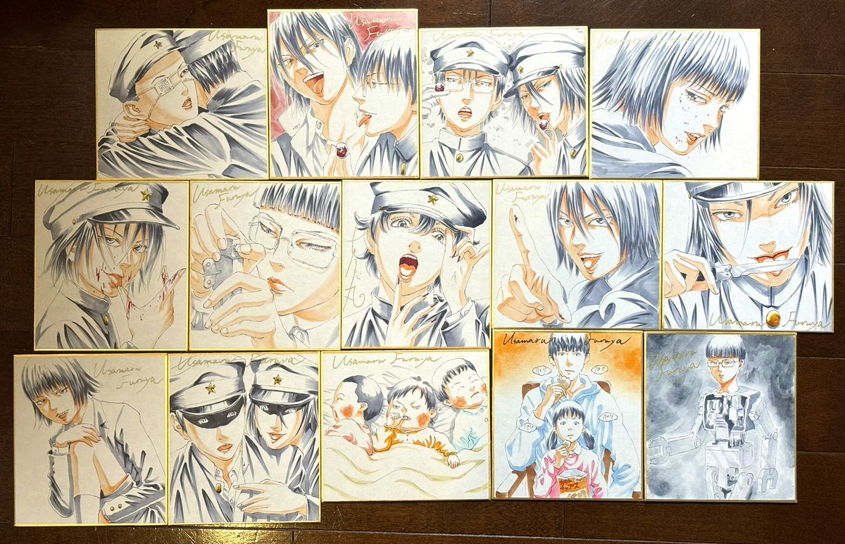 🐇 2024GW #古屋兎丸展 🐇 「ライチ☆光クラブ」販売用のカラー色紙