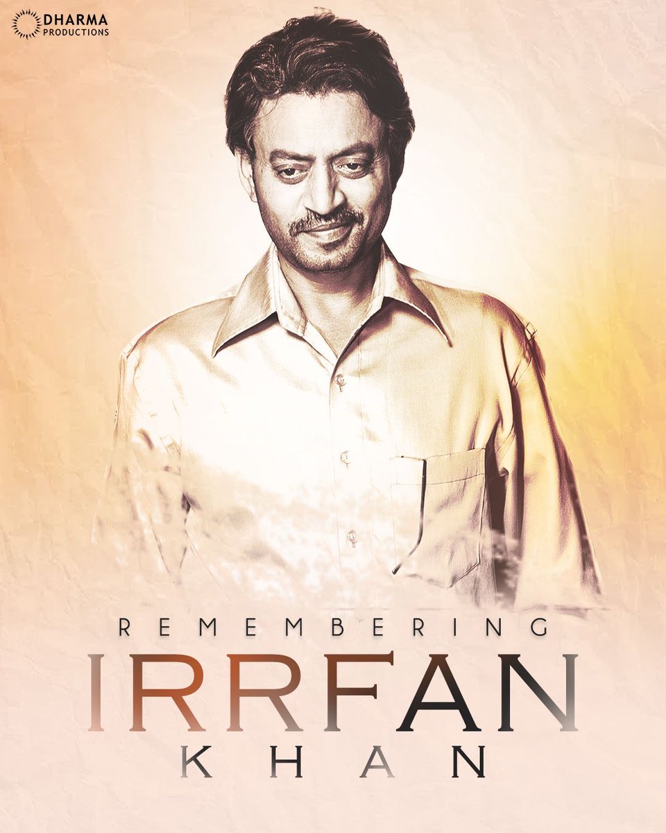 In loving memory of #IrrfanKhan: a shining star in the history of cinema!✨