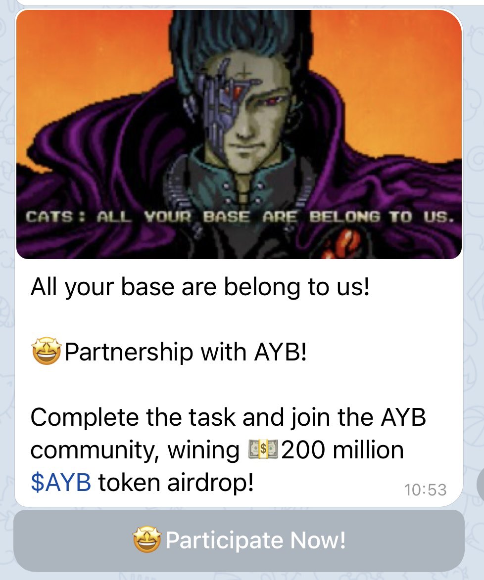 TelepetXYZ's tweet photo. Team has recently launched a new feature aimed at bringing the hot meme culture to every corner of 🔥Telegram! 

And we have brought hundreds of users who were willing to pay in meme projects to join the group of our first collaborator ALL YOUR BASE project. https://t.co/M7G9zRk6qE