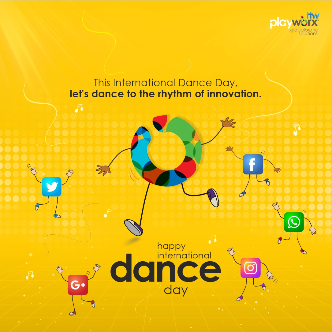 Spice up your corporate routine this World Dance Day with some fancy footwork at ITW Playworx! Let's dance our way to success. 💃🕺 
.
.
 #CorporateGroove #OfficeDance #WorkplaceFun #DanceLife #DanceAtWork #CorporateCulture #OfficeVibes   #WorldDanceDay #LetItMoveYou