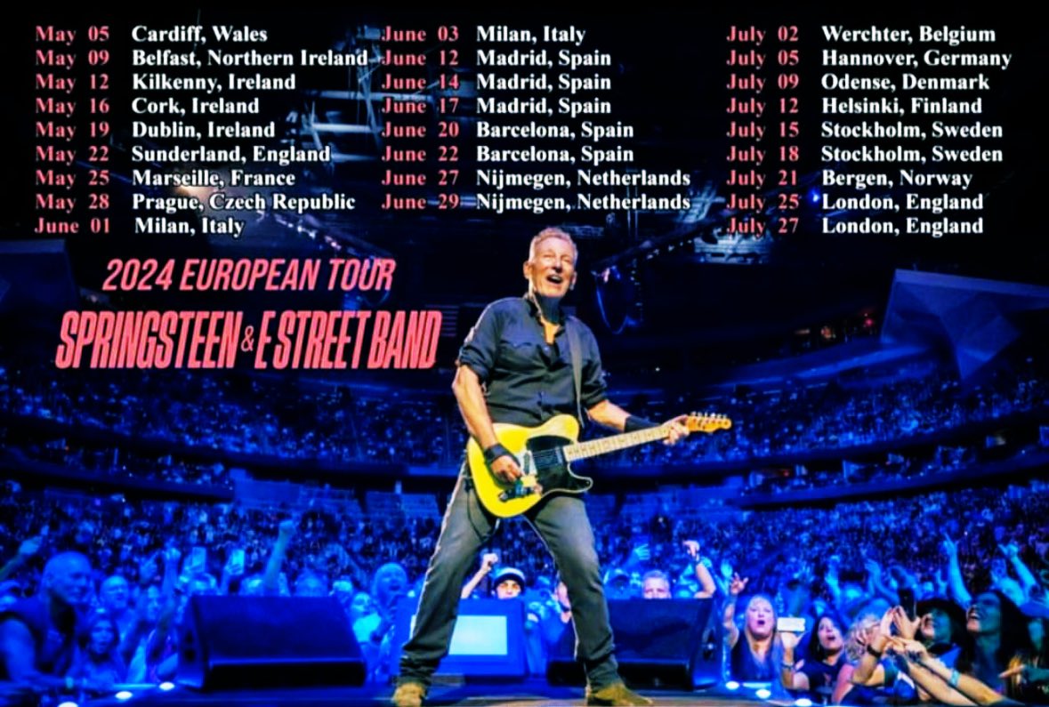 “…Daddy worked his whole life for nothing but the pain
Now he walks these empty rooms looking for something to blame…”

❤️🎸🇺🇸🎷🇮🇹❤️

-29 to Prague 

#FromItalyForBruce
#Springsteen 
#SpringsteenTour2023 
#SpringsteenTour2024
#Buongiorno 
#29Aprile 
📸 : @redemartin