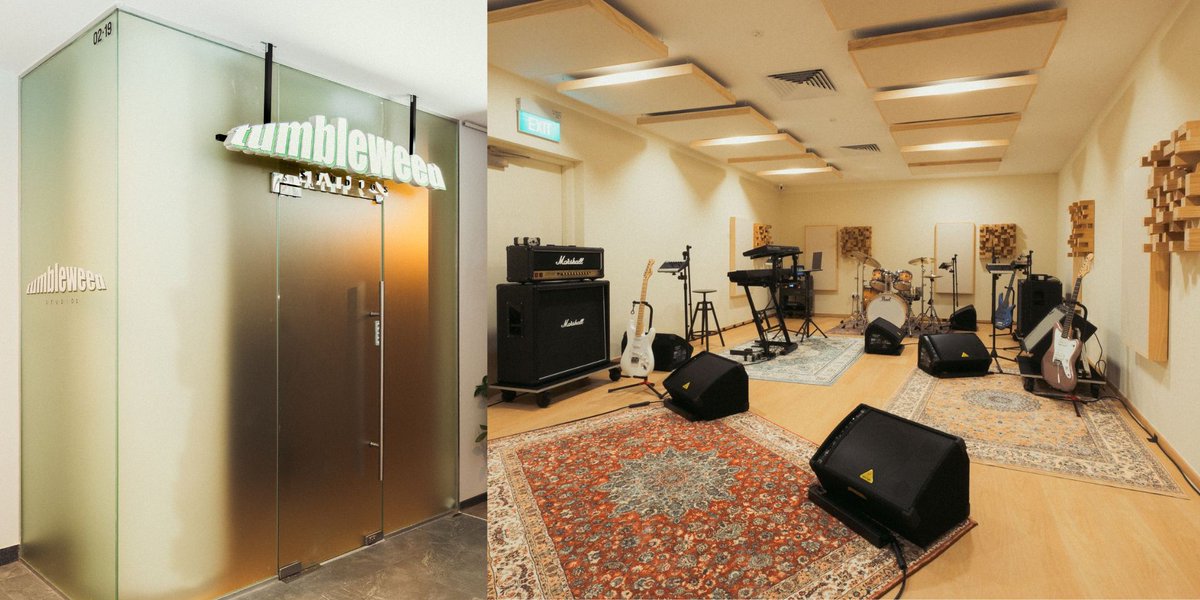 Snakeweed Studios opens new music rehearsal space, Tumbleweed Studios, at the Esplanade
hear65.bandwagon.asia/articles/snake…
#Hear65 #OurSGArts