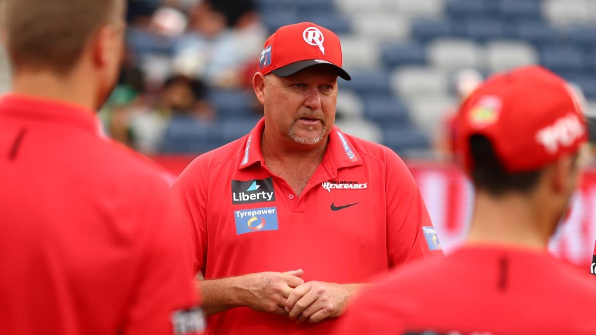 CricketAlarm's tweet photo. Australia BBL news - Melbourne Renegades set to part ways with coach David Saker https://t.co/9NZUqdAIQT