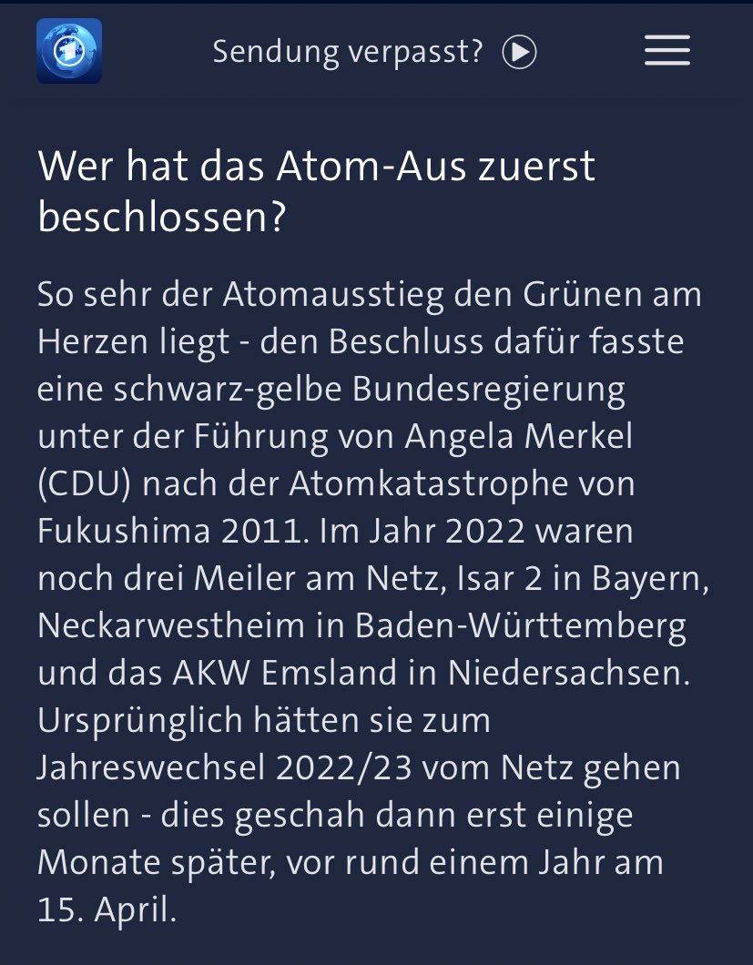 Guten Morgen. Drei Tage später ist die Falschinformation immer noch nicht korrigiert. Was soll das @ARDde?