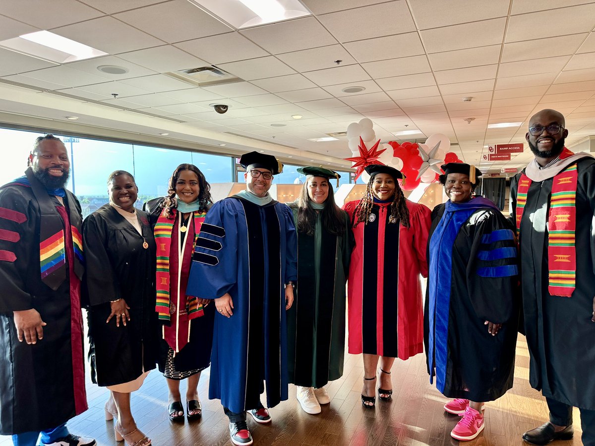 Look forward to seeing these future alumni at Commencement and thankful for my faculty and staff colleagues joining us to celebrate our students #lavendergraduation #BlackExcellence @students_OU