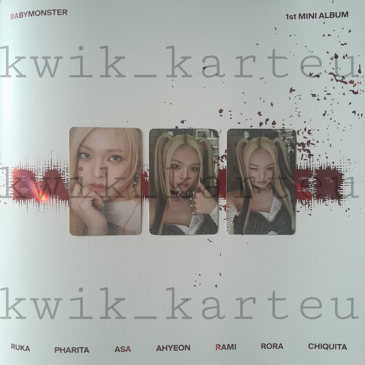 kwik_karteu's tweet photo. WTS | LFB ❗️
PLS HELP RT

BABYMONSTER KTOWN4U POBS
: chiquita, rora, rami, pharita, ruka

— 500 each member set
400 each if take all = 2k
comment or dm me!
loc is bulacan
gc4sh, shapi c/o

tags: baemon pc ktown pob https://t.co/laCIiWI4Ab