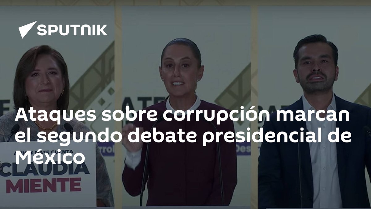 Ataques sobre corrupción marcan el segundo debate presidencial de #México latamnews.lat/20240429/ataqu…