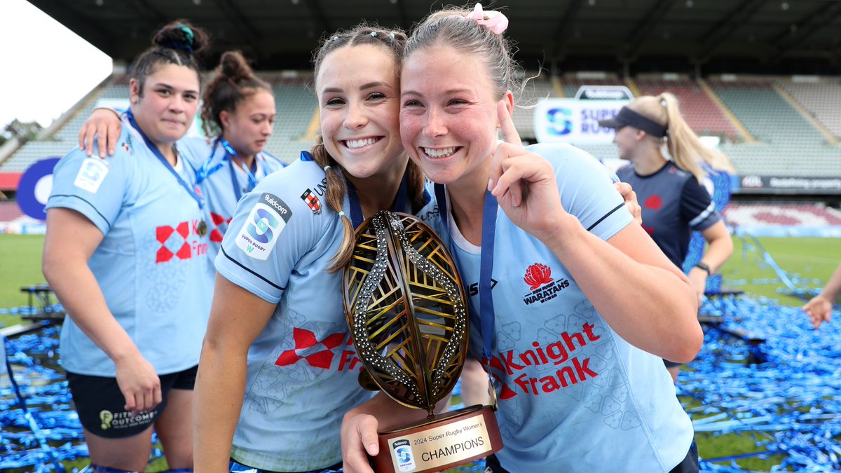 Huuuggee 🤩🥳

Congrats to the @NSWWaratahs and our #Wallaroos on being crowned 2024 Buildcorp #SuperRugbyW champions 👑🏆