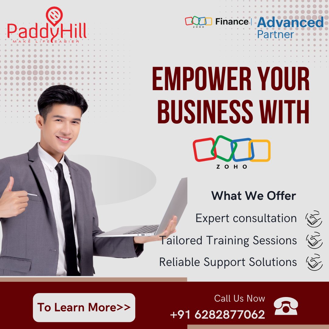 #paddyhillconsultancy #Business #businessempowerment #Zoho