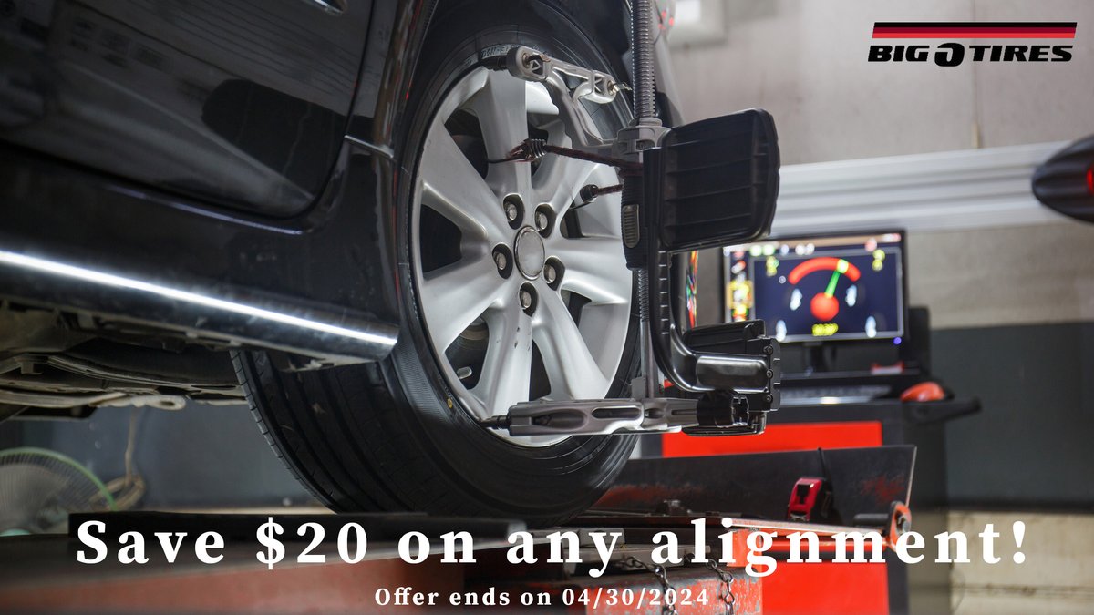 Save $20 on any alignment!
Hurry in, offer ends tomorrow!