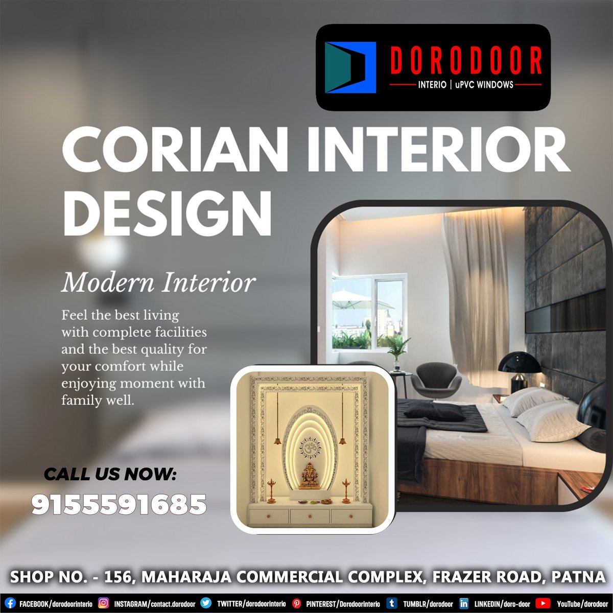 'Discover the epitome of elegance with Dorodoor's premium Corian interior designs! ✨ Elevate your space with durable, versatile, and stylish solutions. #Dorodoor #CorianDesigns #InteriorInspiration #HomeDecor #ModernLiving #PremiumQuality #ElegantSpaces #FunctionalDesign