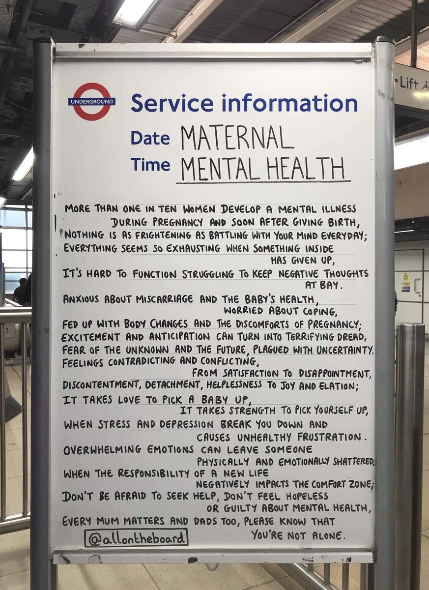 It’s Maternal Mental Health Awareness Week. Please know that you are not alone and that there are people and organisations to help you. 

#MaternalMentalHealthAwarenessWeek #MaternalMentalHealth