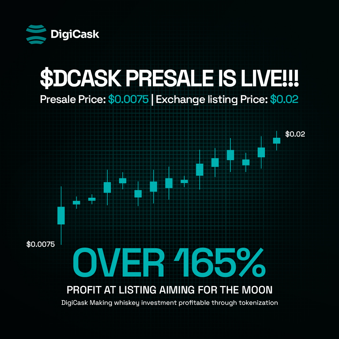 Have you bought into $DCASK presale yet⁉️ Why you should buy $DCASK presale: 🪙 - You are automatically over 165% in profit immediately it is listed. (DEX confirmed for MAY🥳) - Solid Utility: Transaction fees on DigiCask will be paid in with $DCASK tokens and burnt,…